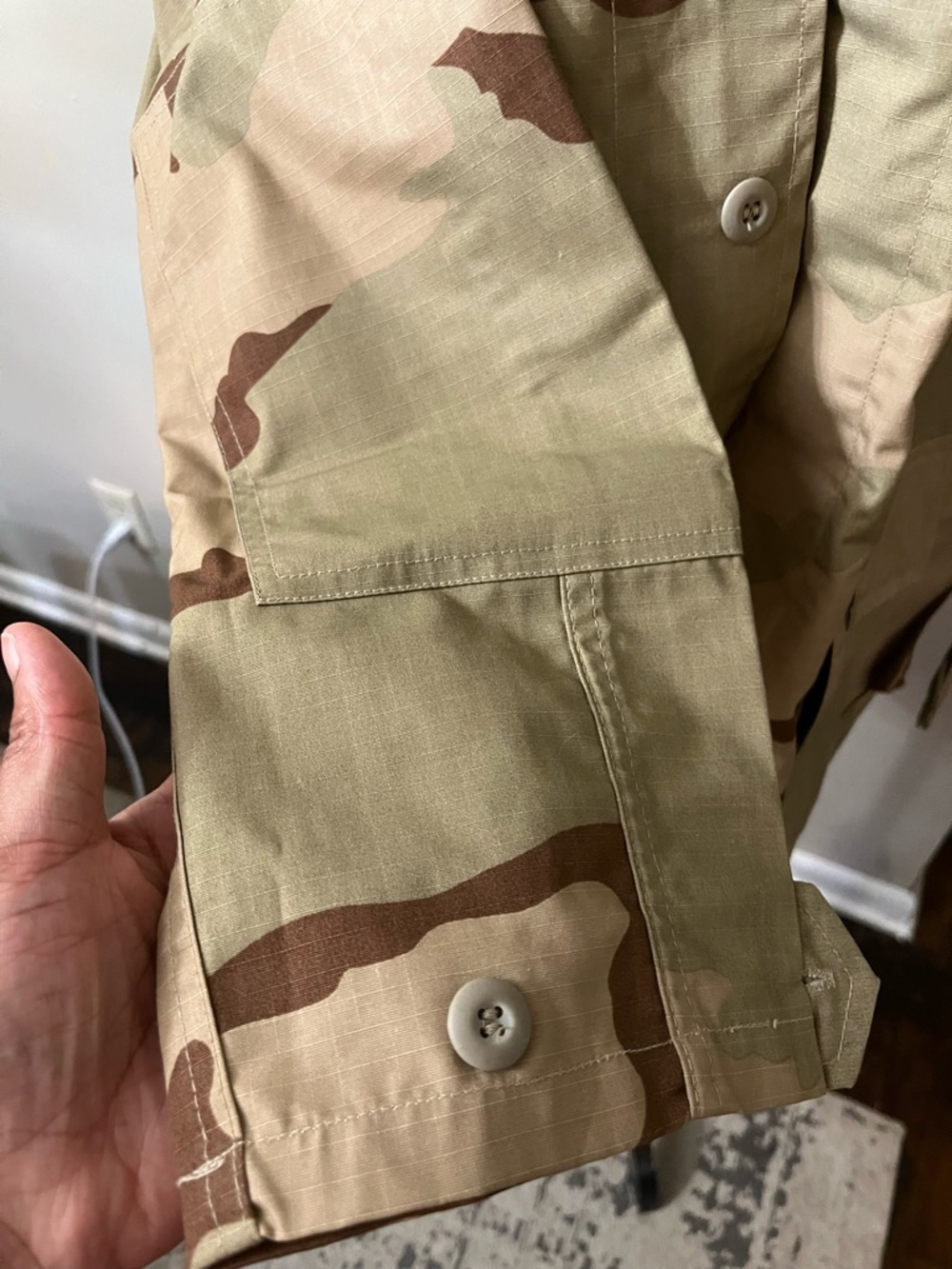 US Military Desert Camo BDU Field Jacket Med Regular Army Combat Coat Tactical - Picture 5 of 7